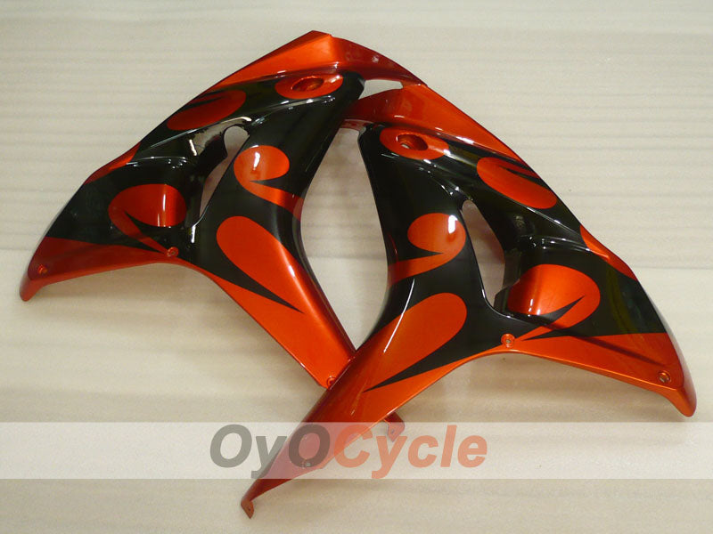 Injection Fairing kit for 06-07 CBR1000RR - Orange, Black - Flame #OYO87900584