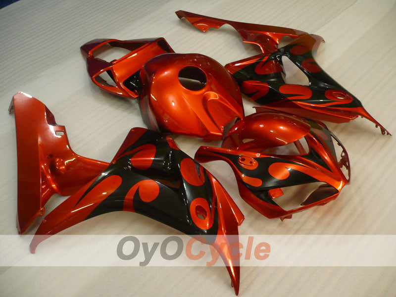 Injection Fairing kit for 06-07 CBR1000RR - Orange, Black - Flame #OYO87900584