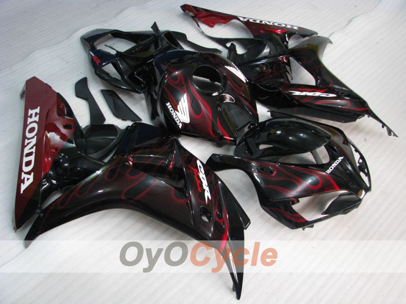 Injection Fairing kit for 06-07 CBR1000RR - Red, Black - Flame #OYO87900594