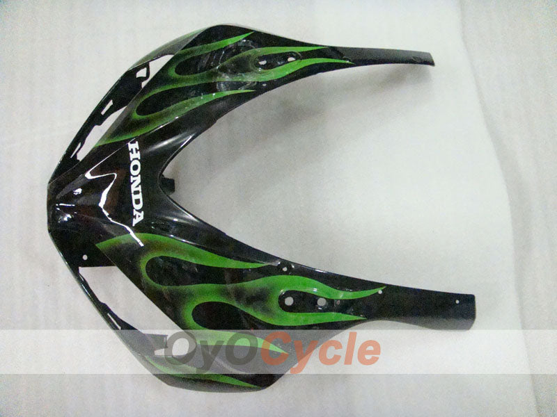 Injection Fairing kit for 06-07 CBR1000RR - Green, Black - Flame #OYO87900595
