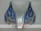 Injection Fairing kit for 06-07 CBR1000RR - Blue, Silver - Flame #OYO87900599