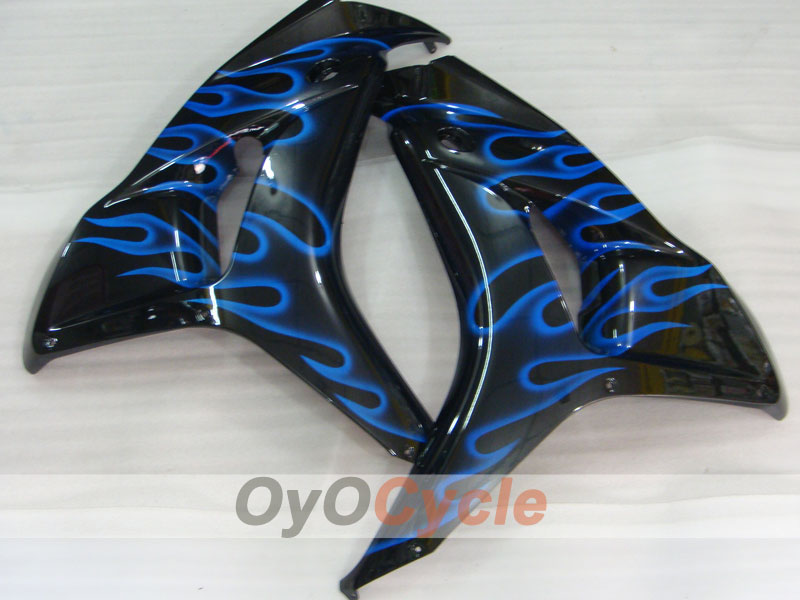 Injection Fairing kit for 06-07 CBR1000RR - Blue, Black - Flame #OYO87900602