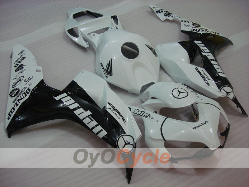 Injection Fairing kit for 06-07 CBR1000RR - White, Black - Jordan #OYO87900612 Main image