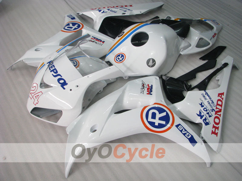 Injection Fairing kit for 06-07 CBR1000RR - White, Black - RK #OYO87900636