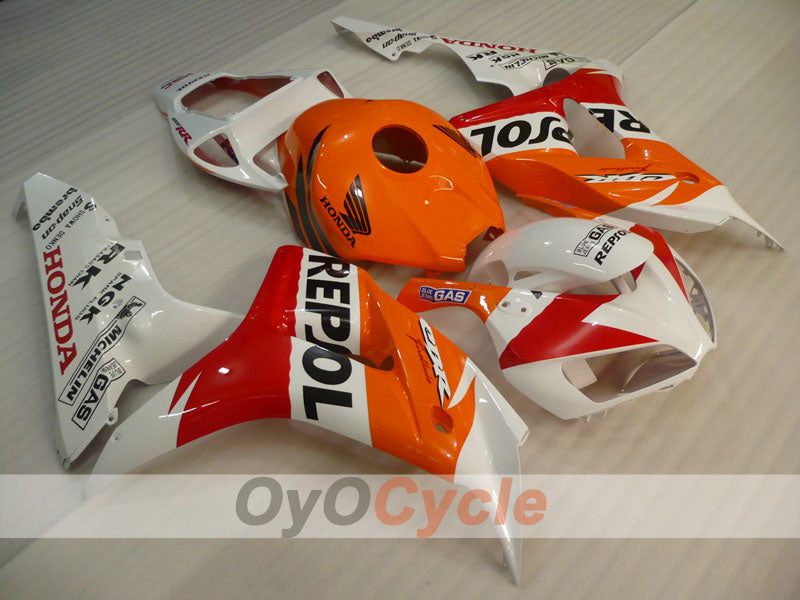 Injection Fairing kit for 06-07 CBR1000RR - Orange, Yellow - Repsol #OYO87900640 Main image
