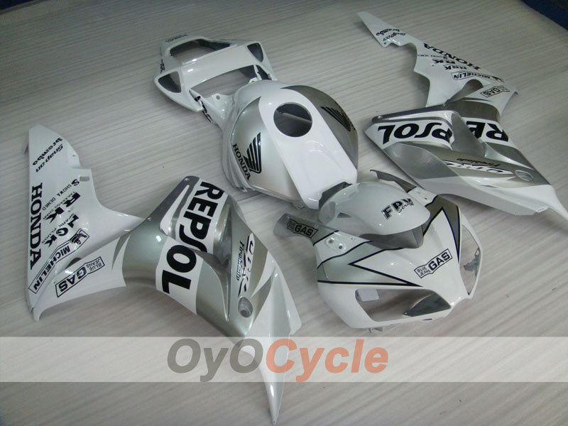 Injection Fairing kit for 06-07 CBR1000RR - White, Silver - Repsol #OYO87900641 Main image