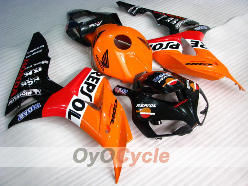 Injection Fairing kit for 06-07 CBR1000RR - Orange, Black - Repsol #OYO87900644 Main image