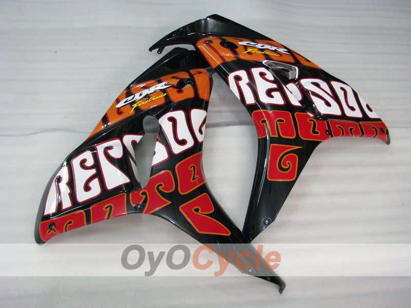 Injection Fairing kit for 06-07 CBR1000RR - Yellow, Black - Rossi #OYO87900645