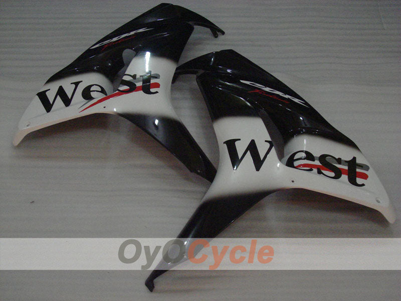 Injection Fairing kit for 06-07 CBR1000RR - White, Black - West #OYO87900653