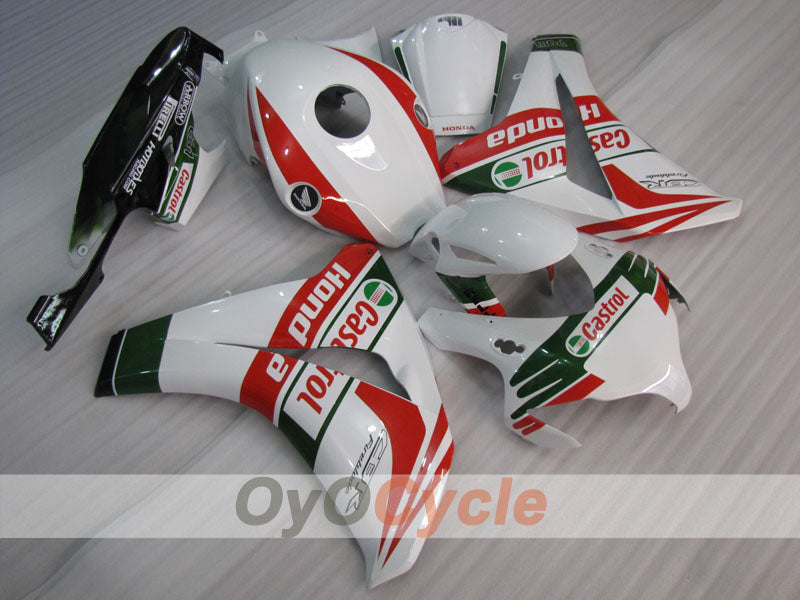 Injection Fairing kit for 08-11 CBR1000RR - Red, White - Castrol #OYO87900654 Main image