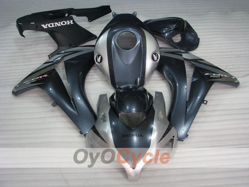 Injection Fairing kit for 08-11 CBR1000RR - Black, Silver - Fireblade #OYO87900675