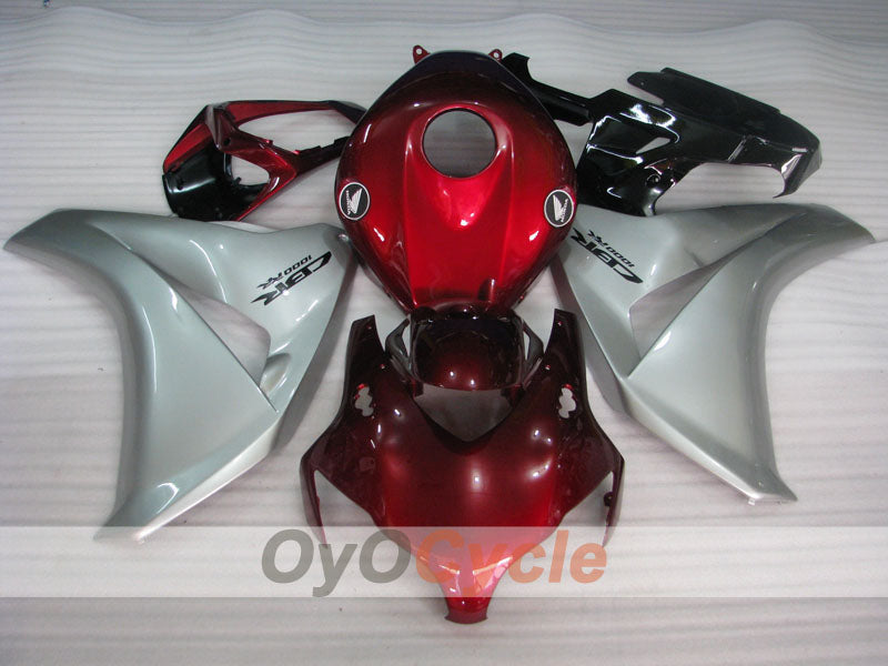 Injection Fairing kit for 08-11 CBR1000RR - Red, Silver - Fireblade #OYO87900677 Main image