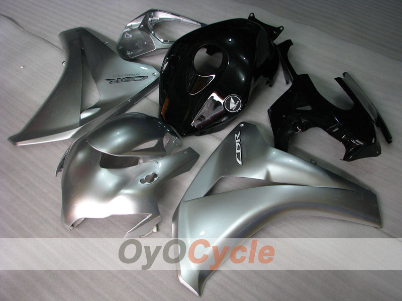 Injection Fairing kit for 08-11 CBR1000RR - Black, Silver - Fireblade #OYO87900680