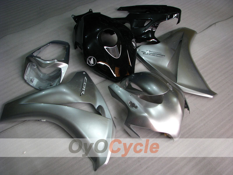 Injection Fairing kit for 08-11 CBR1000RR - Black, Silver - Fireblade #OYO87900680
