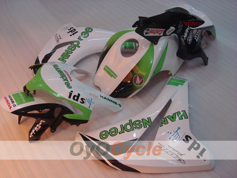 Injection Fairing kit for 08-11 CBR1000RR - Green, White - HANN Spree #OYO87900685 Main image