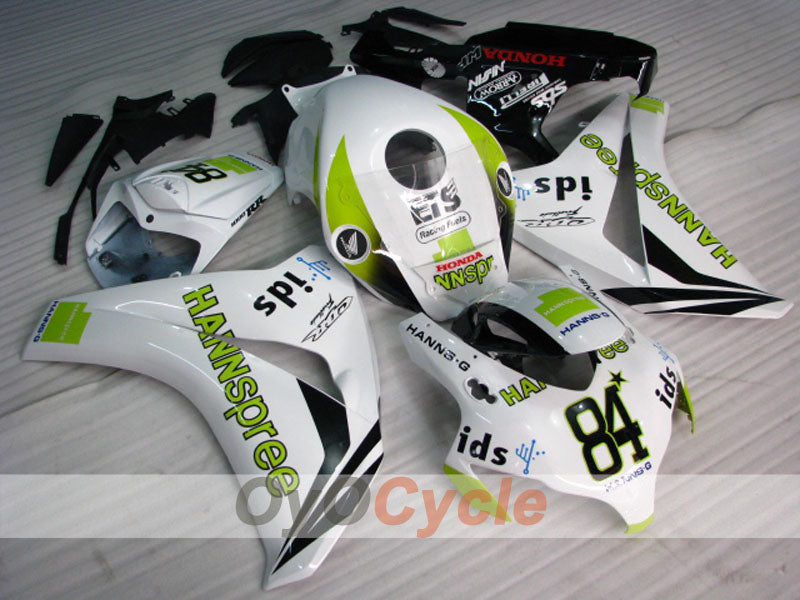 Injection Fairing kit for 08-11 CBR1000RR - White, Black - HANN Spree #OYO87900686 Main image