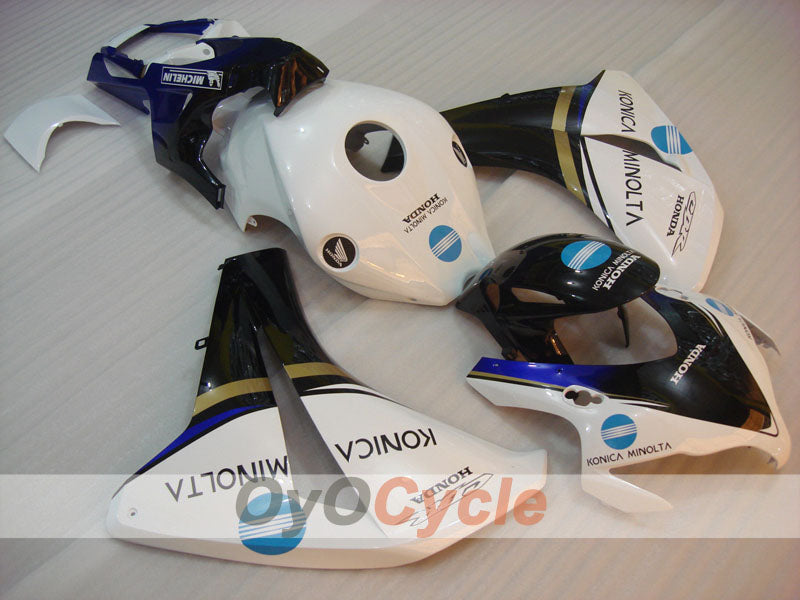 Injection Fairing kit for 08-11 CBR1000RR - White, Black - Konica Minolta #OYO87900693