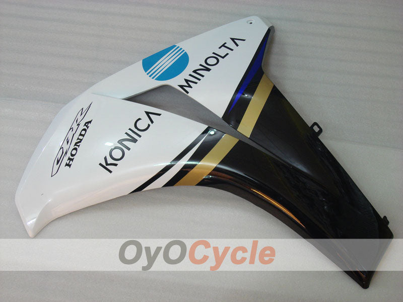 Injection Fairing kit for 08-11 CBR1000RR - White, Black - Konica Minolta #OYO87900693