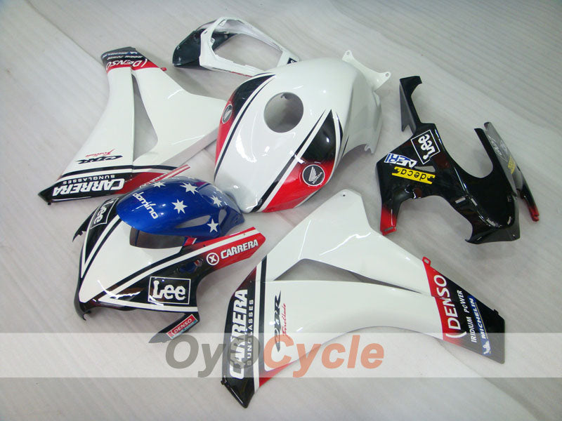 Injection Fairing kit for 08-11 CBR1000RR - White, Black - Eurobet, Lee #OYO87900699 Secondary image
