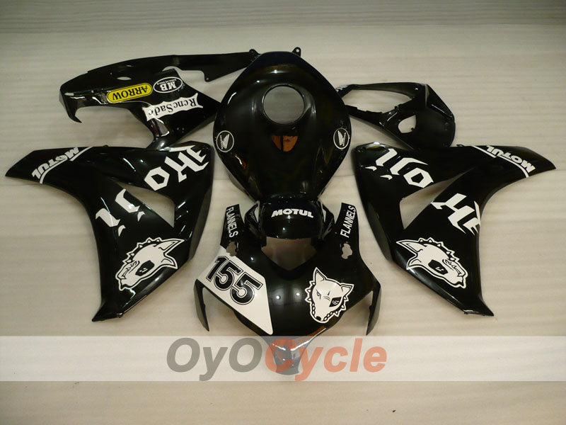 Injection Fairing kit for 08-11 CBR1000RR - White, Black - MOTUL #OYO87900715