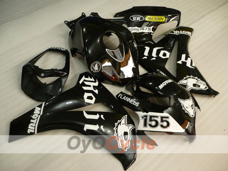 Injection Fairing kit for 08-11 CBR1000RR - White, Black - MOTUL #OYO87900715
