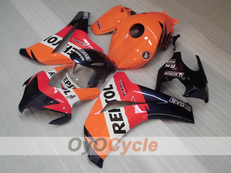 Injection Fairing kit for 08-11 CBR1000RR - Orange, Black - Repsol #OYO87900721