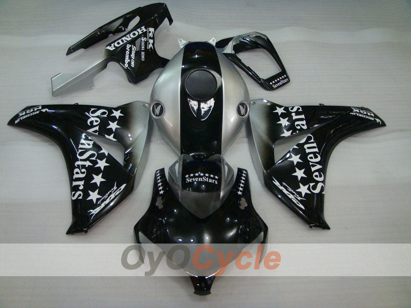Injection Fairing kit for 08-11 CBR1000RR - Black, Silver - SevenStars #OYO87900727 Secondary image