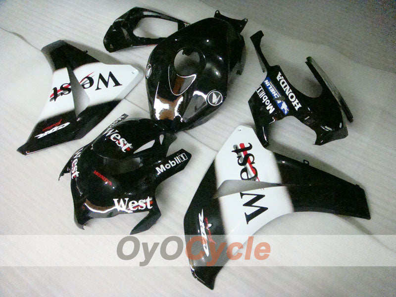 Injection Fairing kit for 08-11 CBR1000RR - White, Black - West #OYO87900729