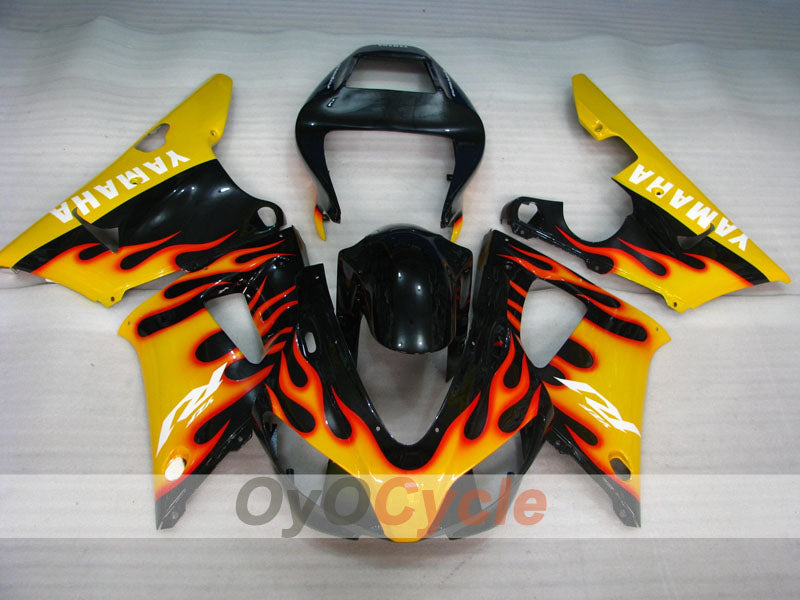 Injection Fairing kit for 98-99 YZF-R1 - Yellow, Black - Flame #OYO87900740 Secondary image