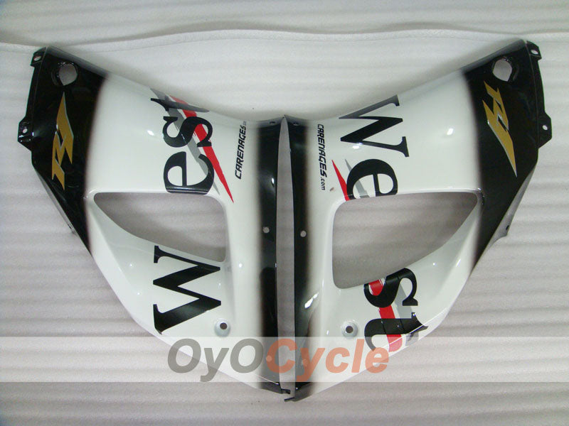 Injection Fairing kit for 98-99 YZF-R1 - White, Black - West #OYO87900757