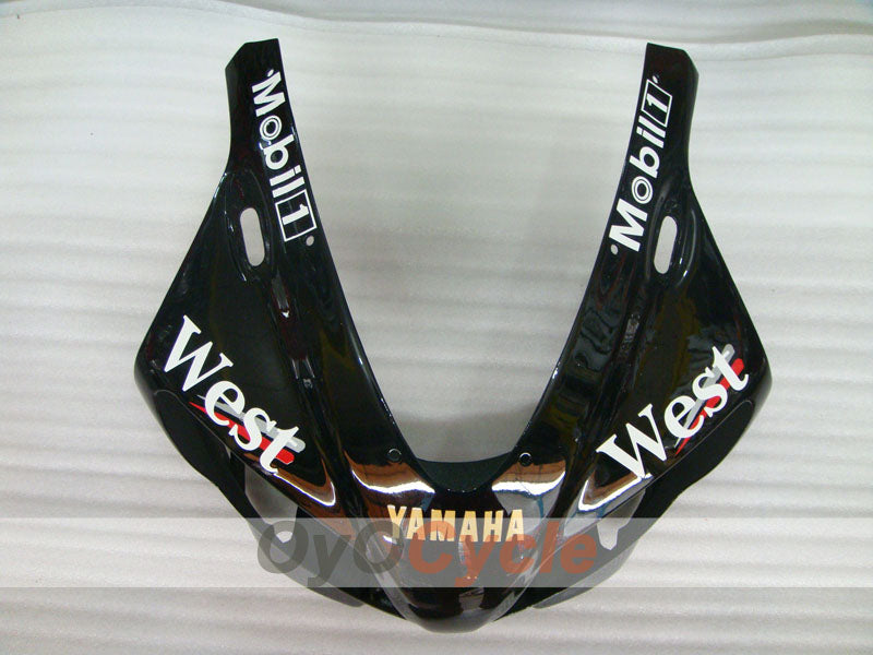 Injection Fairing kit for 98-99 YZF-R1 - White, Black - West #OYO87900757