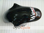 Injection Fairing kit for 98-99 YZF-R1 - White, Black - West #OYO87900757