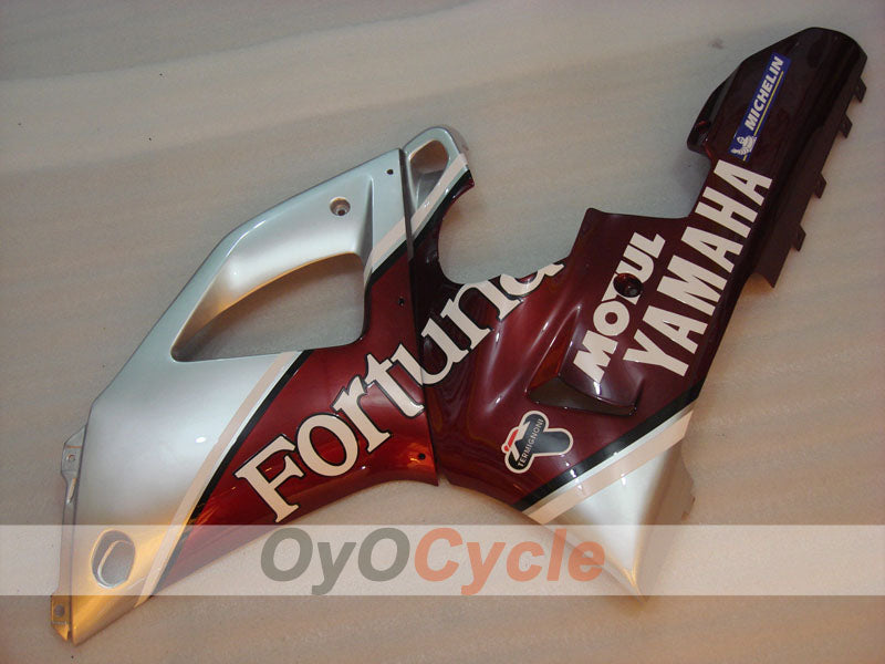 Injection Fairing kit for 00-01 YZF-R1 - Red, Silver - Fortuna #OYO87900769