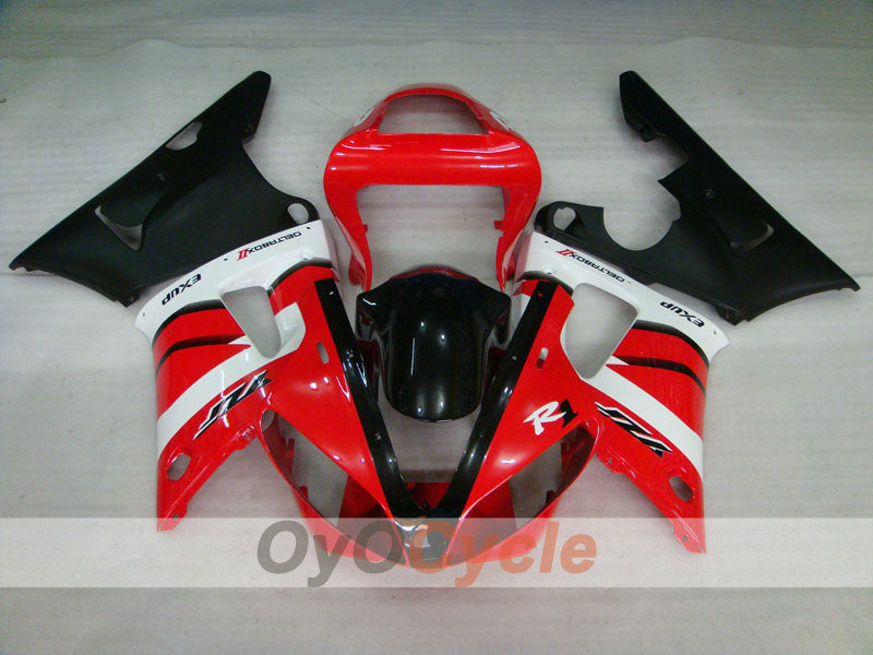 Injection Fairing kit for 00-01 YZF-R1 - Red, White - Factory Style #OYO87900779 Secondary image