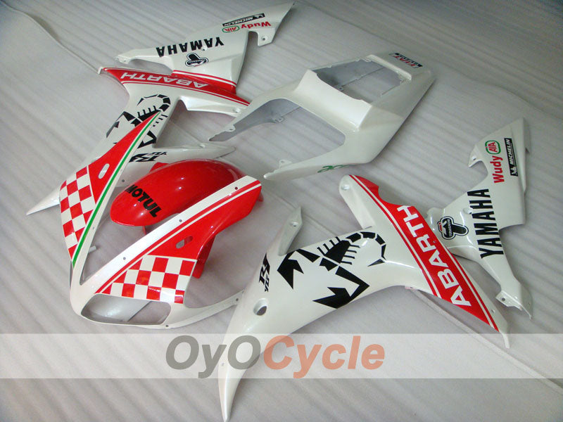 Injection Fairing kit for 02-03 YZF-R1 - Red, White, Matte - ABARTH #OYO87900786