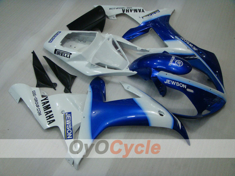 Injection Fairing kit for 02-03 YZF-R1 - Blue, White - JEWSON #OYO87900800 Main image