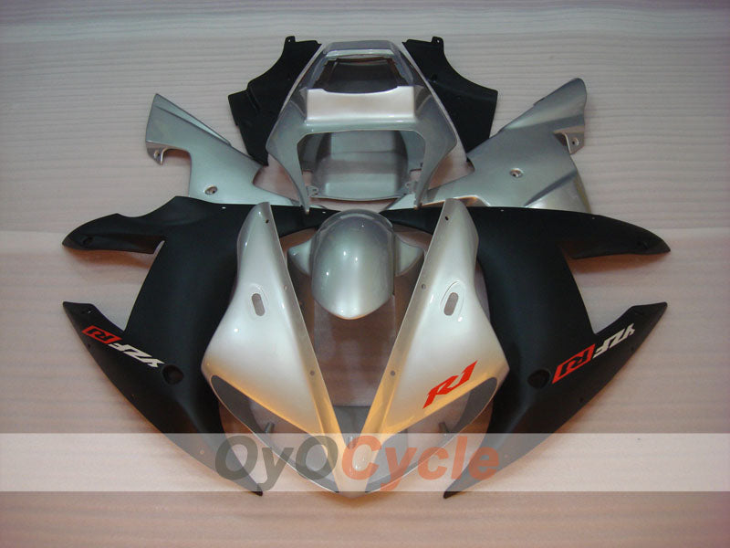 Injection Fairing kit for 02-03 YZF-R1 - Black, Silver, Matte - Factory Style #OYO87900809 Secondary image