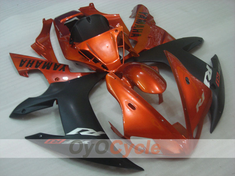 Injection Fairing kit for 02-03 YZF-R1 - Orange, Black, Matte - Factory Style #OYO87900810 Main image