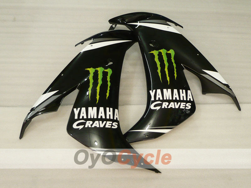 Injection Fairing kit for 04-06 YZF-R1 - Blue, Black - DUNLOP, Monster #OYO87900833