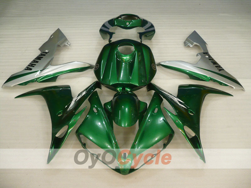 Injection Fairing kit for 04-06 YZF-R1 - Green, Silver - Factory Style #OYO87900841 Secondary image