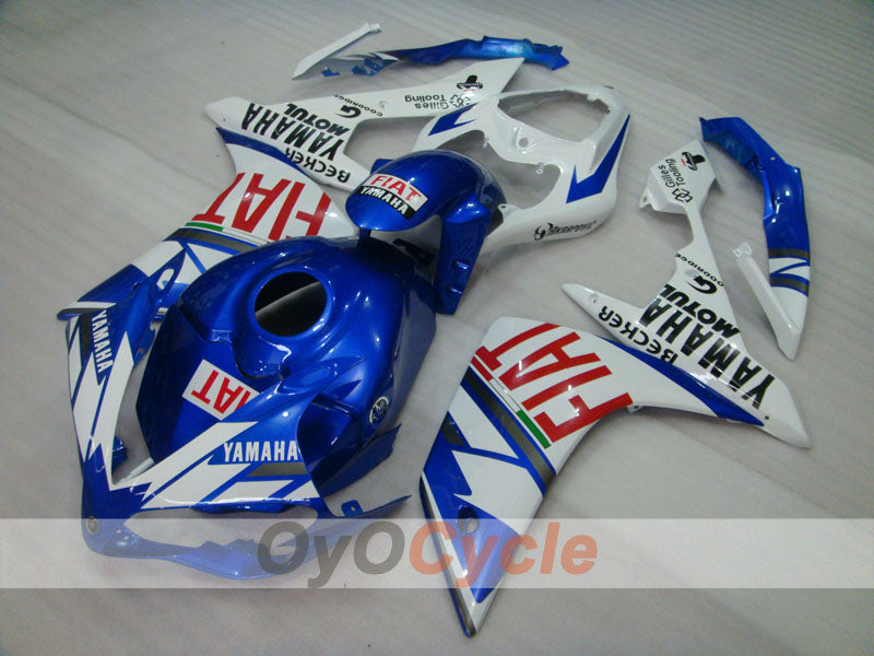 Injection Fairing kit for 07-08 YZF-R1 - Blue, White - FIAT #OYO87900859