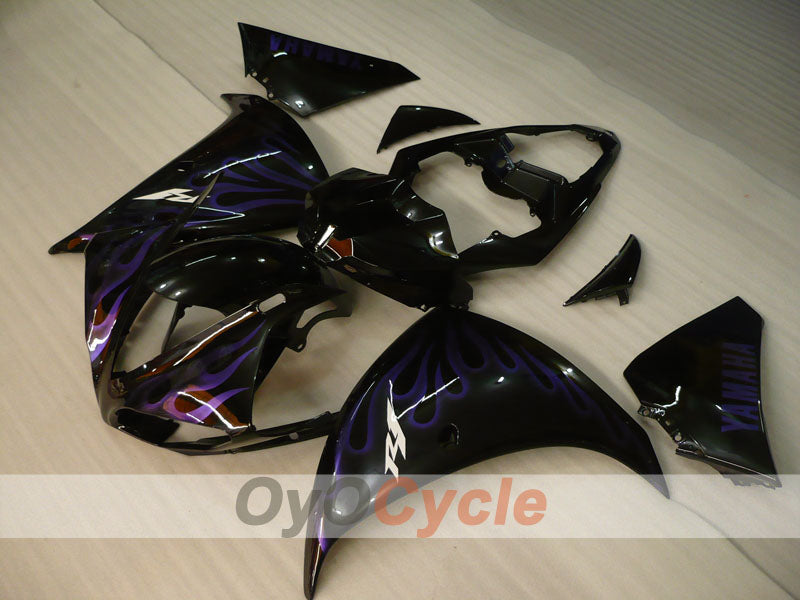 Injection Fairing kit for 09-11 YZF-R1 - Purple, Black - Flame #OYO87900889 Secondary image