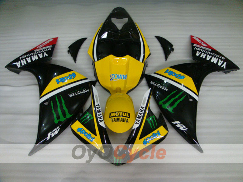 Injection Fairing kit for 09-11 YZF-R1 - Red, Black - Monster #OYO87900892 Main image