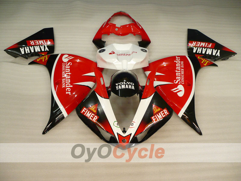 Injection Fairing kit for 09-11 YZF-R1 - Red, Black - Factory Style #OYO87900899