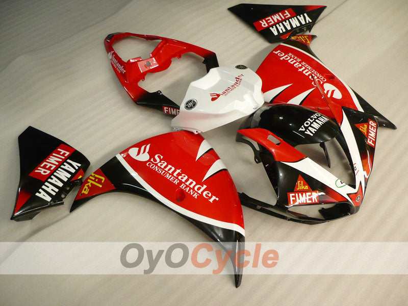 Injection Fairing kit for 09-11 YZF-R1 - Red, Black - Factory Style #OYO87900899