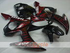 Injection Fairing kit for 03-04 YZF-R6 - Red, Black - Flame #OYO87900907