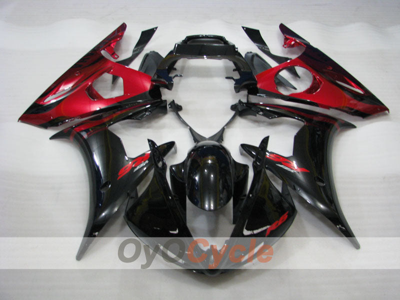 Injection Fairing kit for 03-04 YZF-R6 - Red, Black - Flame #OYO87900908