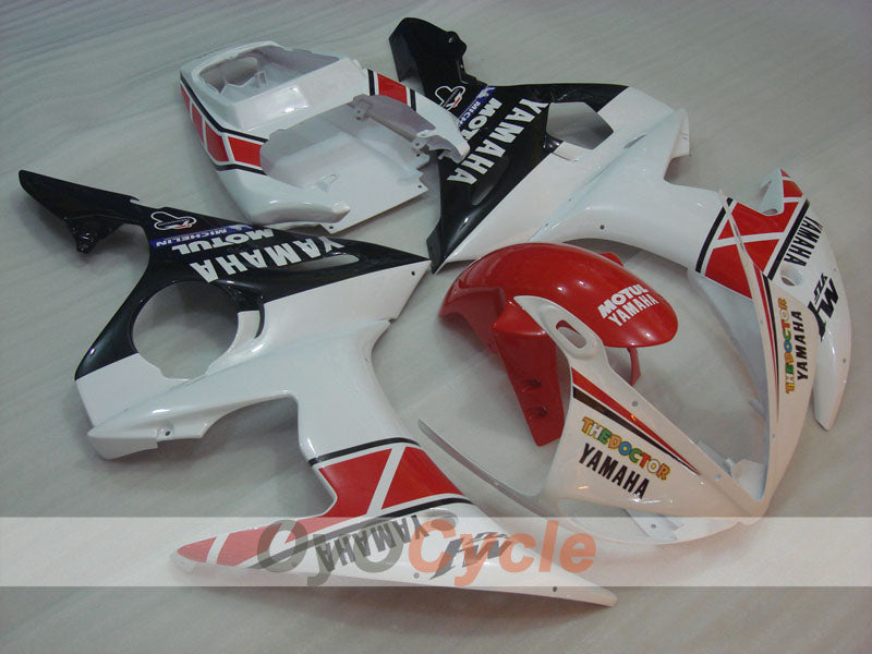 Injection Fairing kit for 05 YZF-R6 - Red, White - MOTUL #OYO87902625 Main image