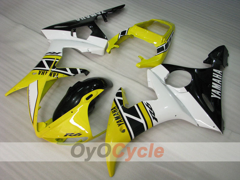 Injection Fairing kit for 03-04 YZF-R6 - Yellow, Black - MOTUL #OYO87900913 Secondary image