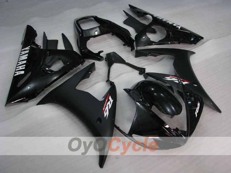 Injection Fairing kit for 03-04 YZF-R6 - Black, Matte - Factory Style #OYO87900921 Main image